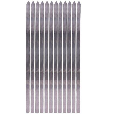Set of Twelve Steel Skewers (63 cm) for for Kabab Koobideh, Adana, Kofta and Grilling