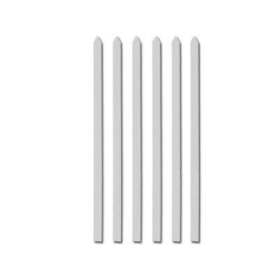 Set of Six Steel Skewers (50 cm) for for Kabab Koobideh, Adana, Kofta and Grilling