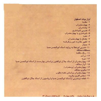 Nazo Navazesh (Delgosha) Album by Jalal Zolfonun