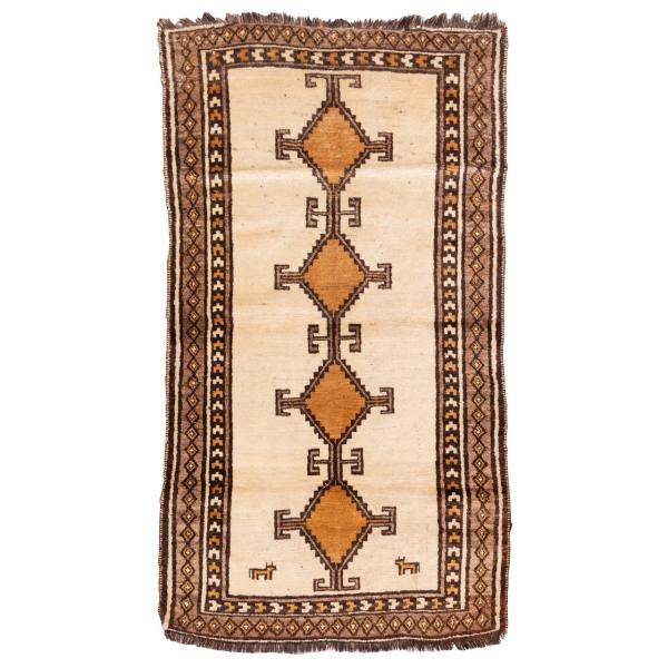 Handwoven Old Tribal Persian Gabbeh Runner Rug ShopiPersia