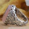 Islamic Agate Silver Ring for Men Elegance Ya Aba Abdillah