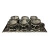 Handcrafted Persian Stone Tea & Coffee Set - Engraved Golsang