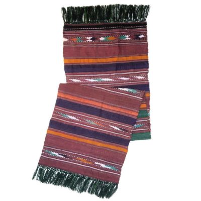 Authentic Persian Jajim Flat-Woven Striped Rug Mania