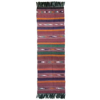 Authentic Persian Jajim Flat-Woven Striped Rug Mania