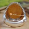 Islamic Yemeni Aqeeq Silver Ring for Men Ya Ghareeb ul Ghuraba