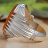 Islamic Yemeni Aqeeq Silver Ring for Men Ya Ghareeb ul Ghuraba