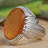 Islamic Yemeni Aqeeq Silver Ring for Men Ya Ghareeb ul Ghuraba