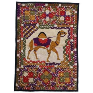 Balochi Suzani Embroidery Tablecloth Model Camel