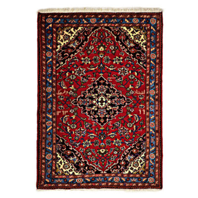 Persian Carpet Hand-Knotted with Toranj & Medallion Design