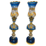 Persian Crystal Luster Lamp Traditional Laleh Shaped Nahal