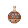 Handcrafted Decorative Persian Pottery Vase with Art Motif Yasi
