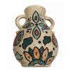 Handcrafted Decorative Persian Pottery Vase with Art Motif Golha
