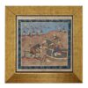 Decorative Persian Framed Tile - Shahnameh Inspired: Fight