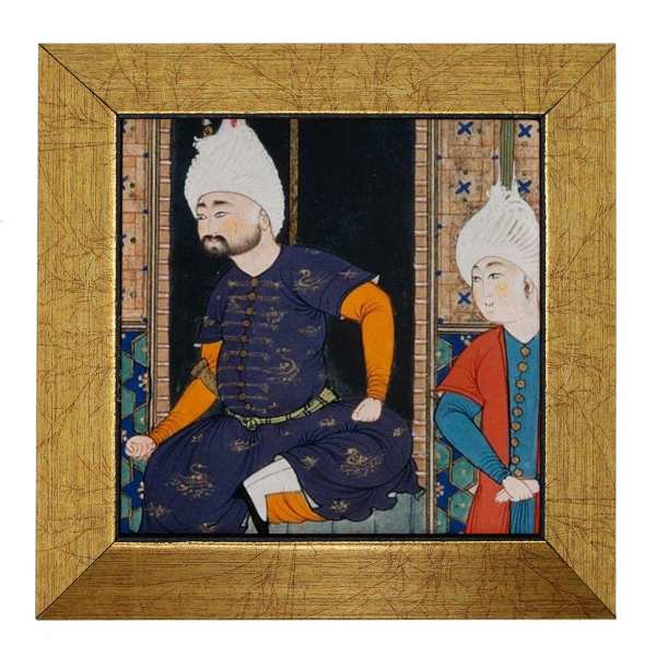 Decorative Persian Framed Tile - Shahnameh Inspired: Karen