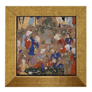 Iranian Miniature Ceramic Tile with Frame Model Sobrana