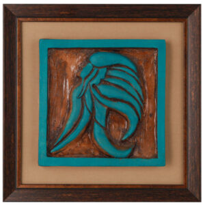 Iranian Pottery Wall hanging Frame Model Khordad