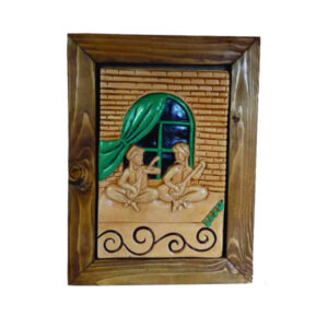 Iranian Pottery wall Art Frame Model Delnavazan