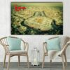 Islamic Wood Print Art - Karbala Imam Hussein Wall Art