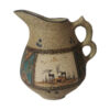 Persian Decorative Pottery Pitcher Hand-Painted Art Motif