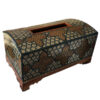 Handcrafted Persian Wooden Tissue Box Cover – Khatamkari Sarab