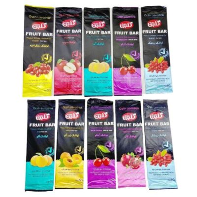 Galin Mixed Fruit Bars – Traditional Persian Sour Fruit Leather, 60g (10 Pieces)