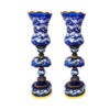 Persian Crystal Luster Lamp Traditional Laleh Shaped Blue Sky