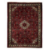 Persian Wool Carpet Hand-Knotted with Intricately Medallion Design Red Garden