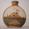Mini Flower Pottery Vase with Art Motif, Suitable for Decor & Gift