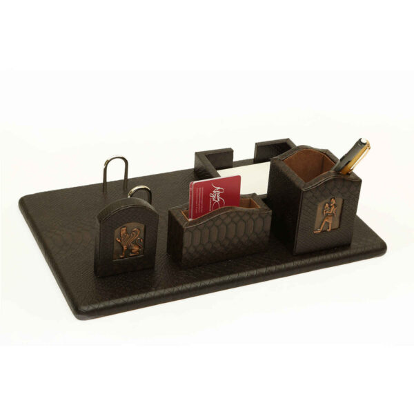 Persian Leather Desk Set Model Achaemenid