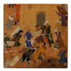 Decorative Persian Ceramic Tile - Shahnameh Inspired: Old Wall