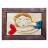 Decorative Persian Ceramic Art Model Heart