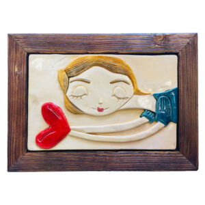 Pottery wall Art Frame Model Heart