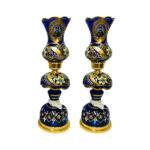 Persian Crystal Luster Lamp Traditional Laleh Shaped Shah Abbasi Blue