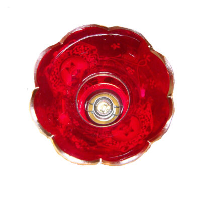 Persian Crystal Luster Lamp Traditional Laleh Shaped Shah Abbasi