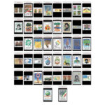 Antique Collection of 54 Iranian Stamps 1991