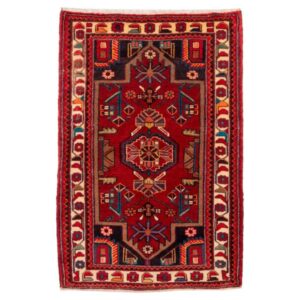 Antique Hamadan Handwoven Rug Model Mahgol