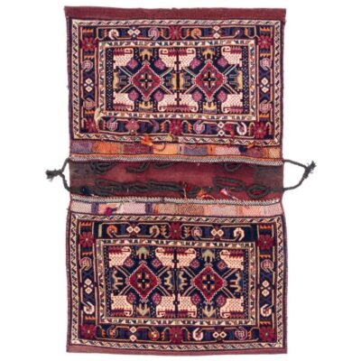 Vintage Persian Saddle Bag – Handwoven & Second-Hand Tōbrag