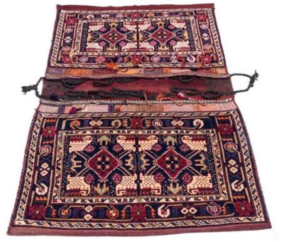 Vintage Persian Saddle Bag – Handwoven & Second-Hand Tōbrag
