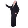 Islamic Arabic Black Chador Abaya Hejab with Sleeves for Women and Praying - Emirati