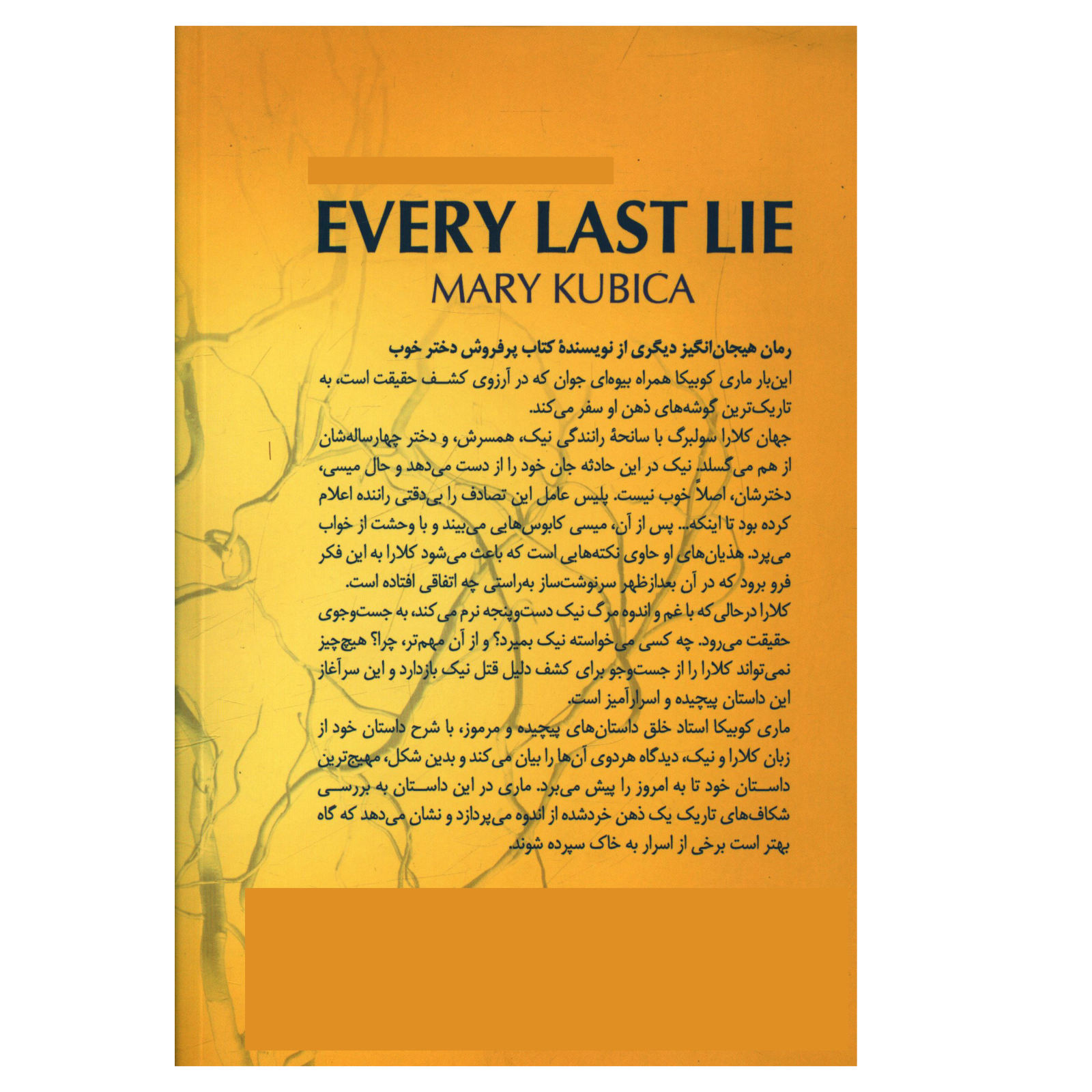 Every Last Lie Book by Mary Kubica (Farsi Edition)