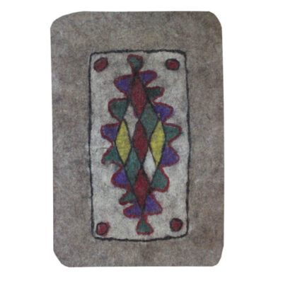 Persian Wool Felt Rug 100% Natural and Handmade Square II
