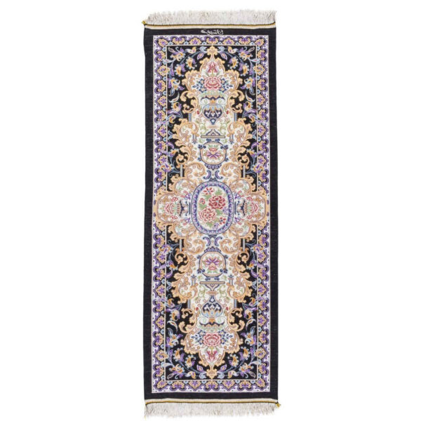 Handwoven Persian Silk Rug Tablecloth Model Garden