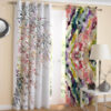 Printed Velvet Persian Eyelet Curtain – Calligraphy
