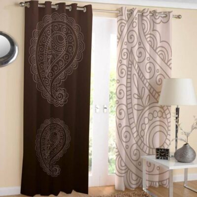 Printed Velvet Persian Eyelet Curtain – Tavarizh