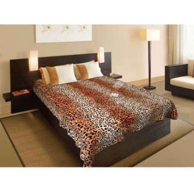 Golbaft Iranian Double Bed Blanket Leopard