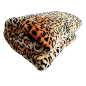 Iranian Golbaft Double Bed Blanket Model Leopard