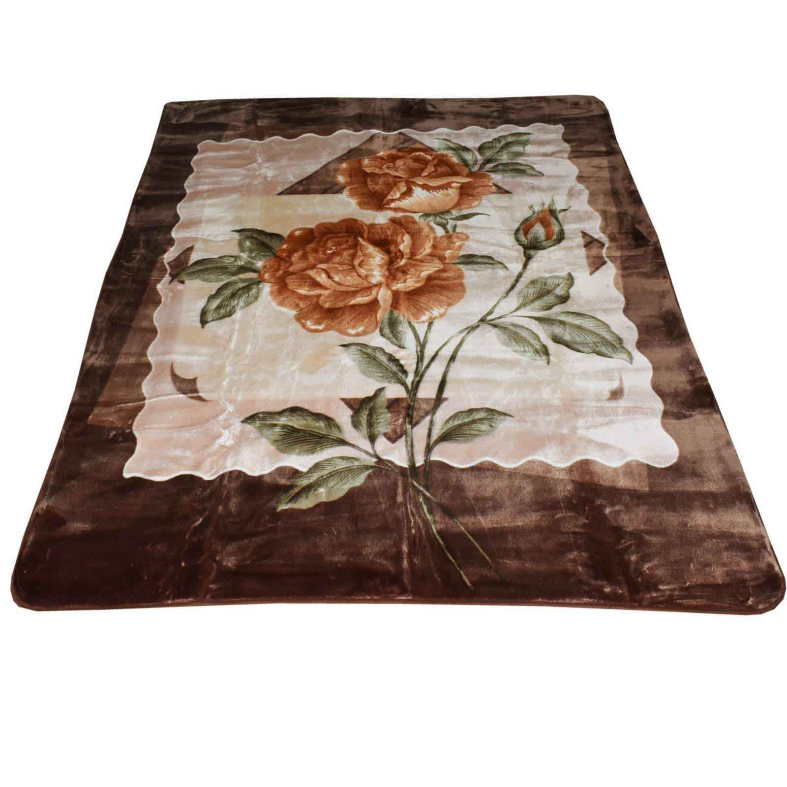 Golbaft Iranian Double Bed Blanket Nescafe