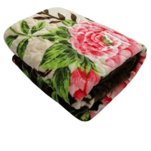 Iranian Golbaft Double Bed Blanket Model Pink Rose