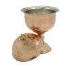 Handcrafted Persian Copper Sugar Bowl with - Hammered Diana