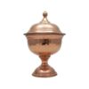Handcrafted Persian Copper Sugar Bowl with - Hammered Diana